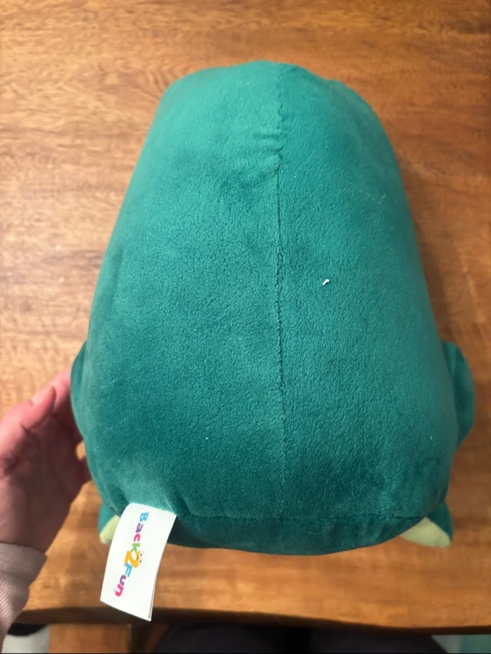 Ty Green and Cream Frog Plush Holding Red Heart